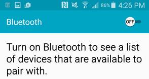 Android BlueTooth On
